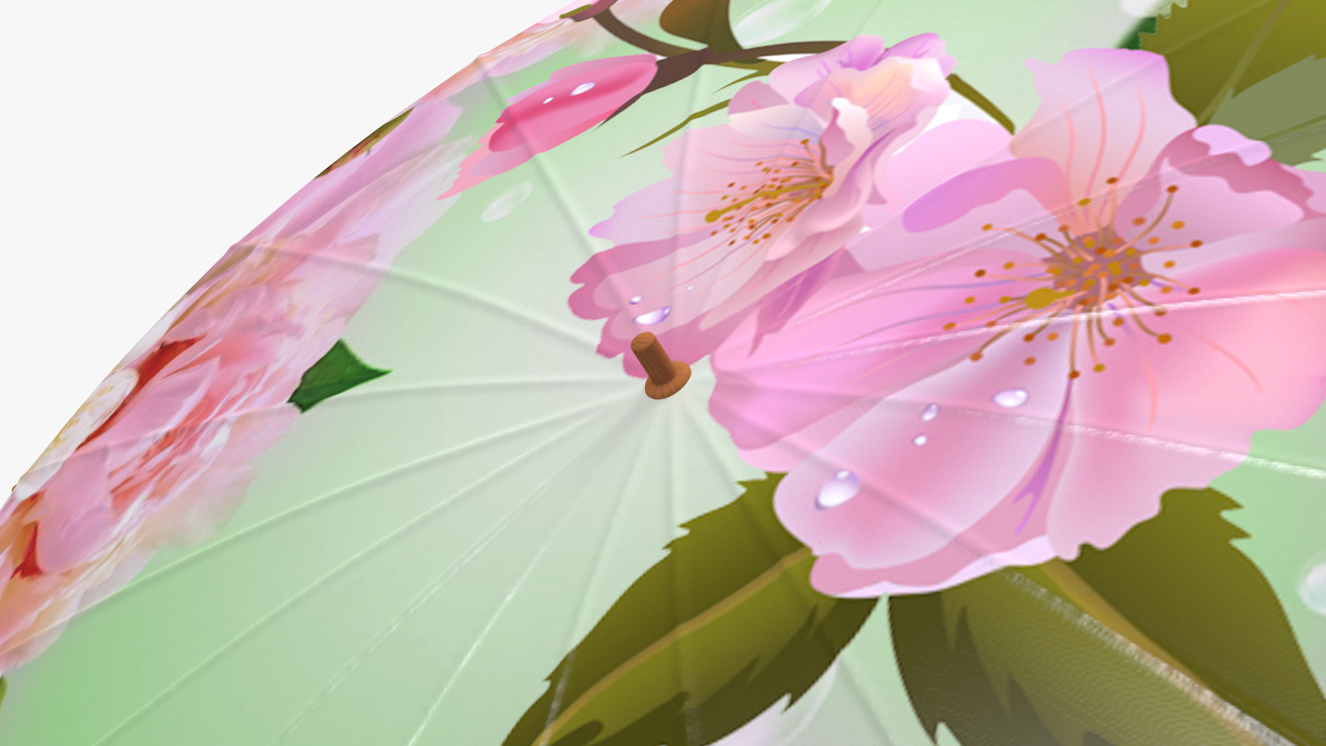 3D Traditional Chinese Oil Paper Umbrella model