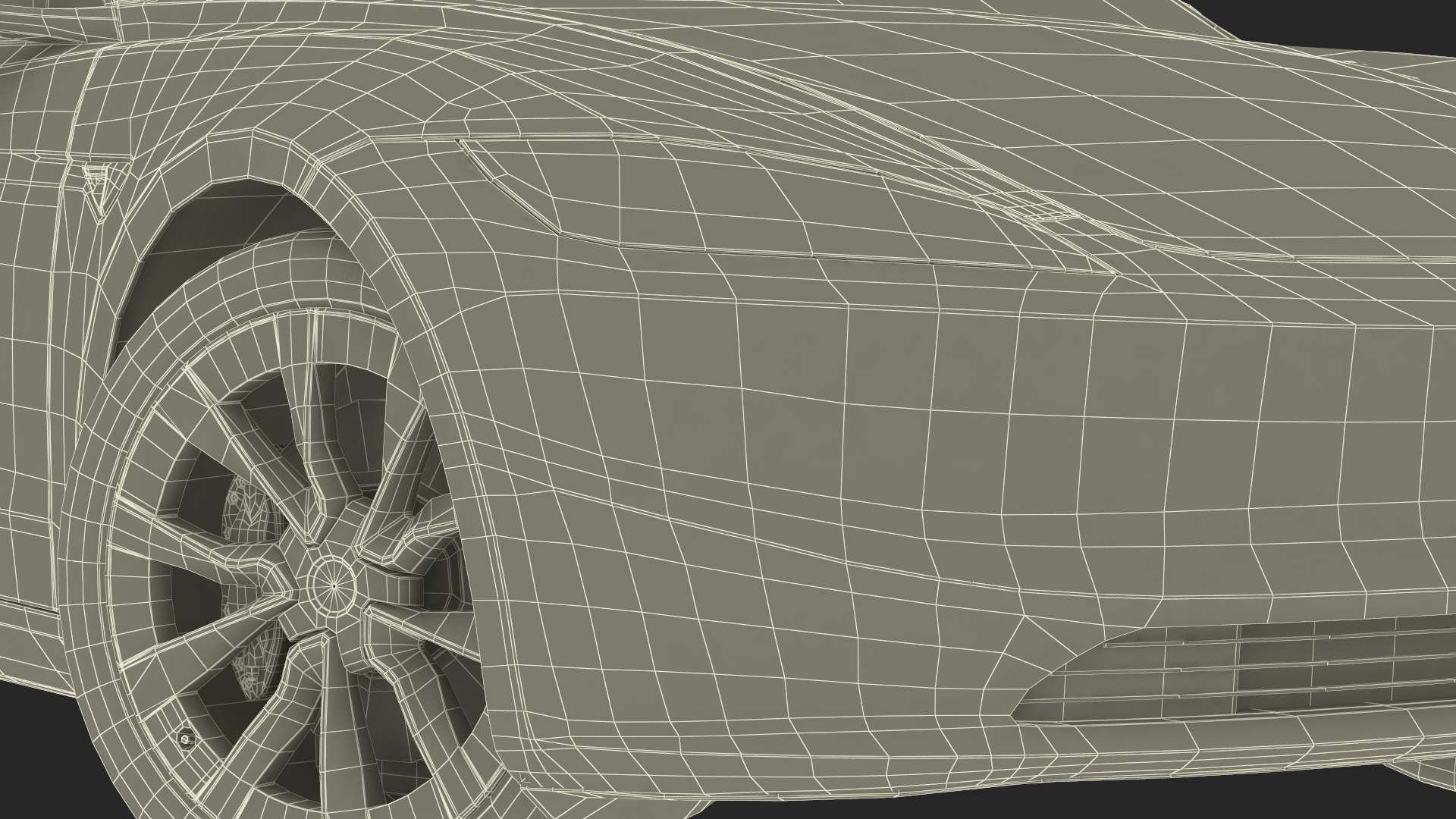 3D Modern Electric Sedan Blue Rigged model