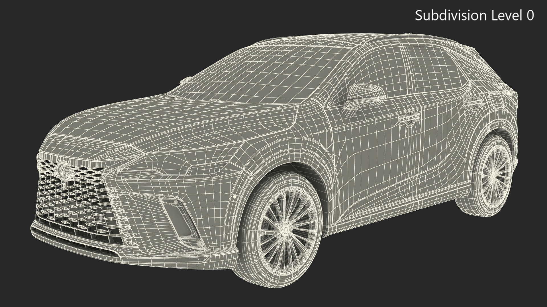 3D model 2023 Lexus RX 350 Black Rigged