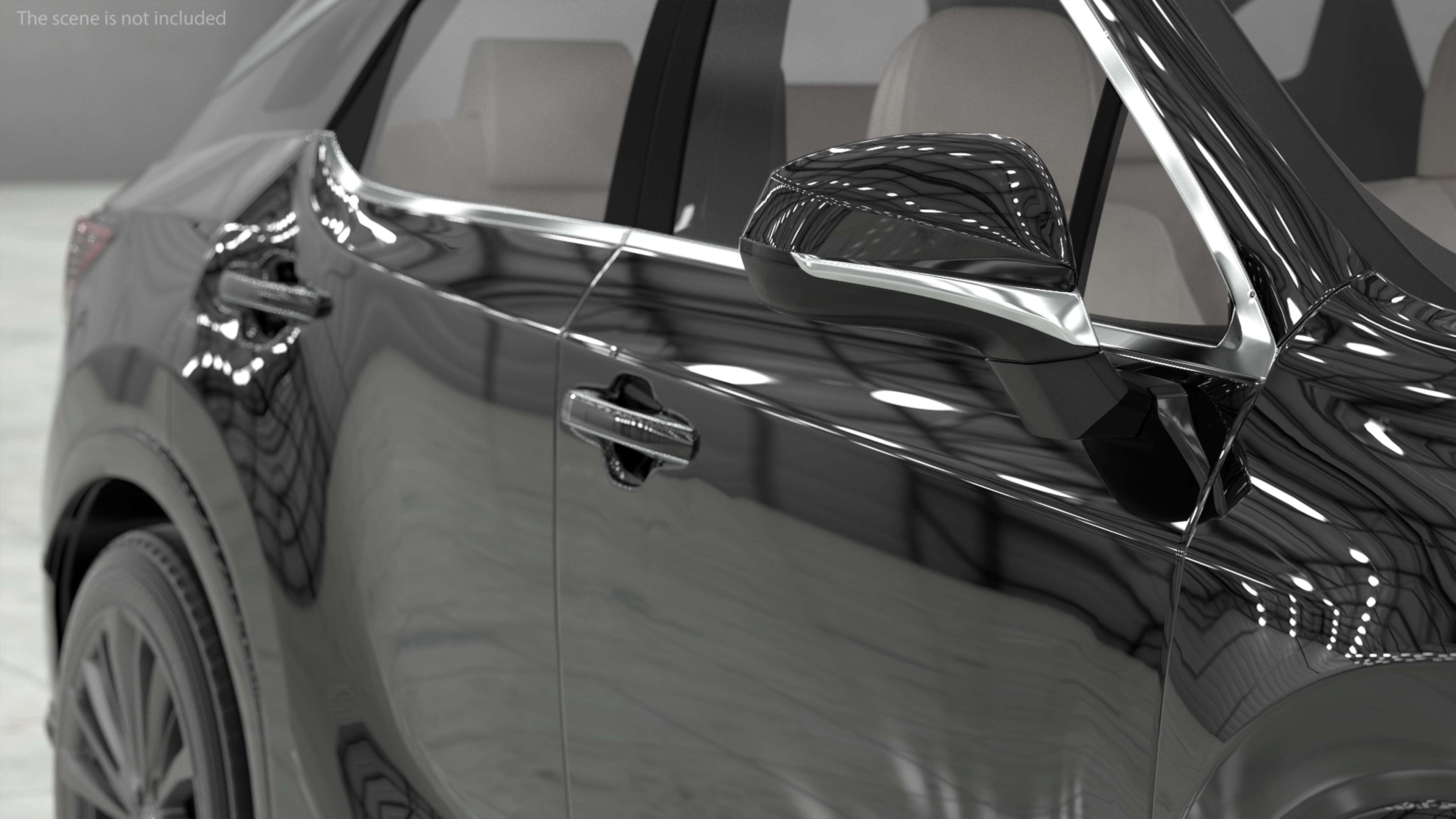 3D model 2023 Lexus RX 350 Black Rigged