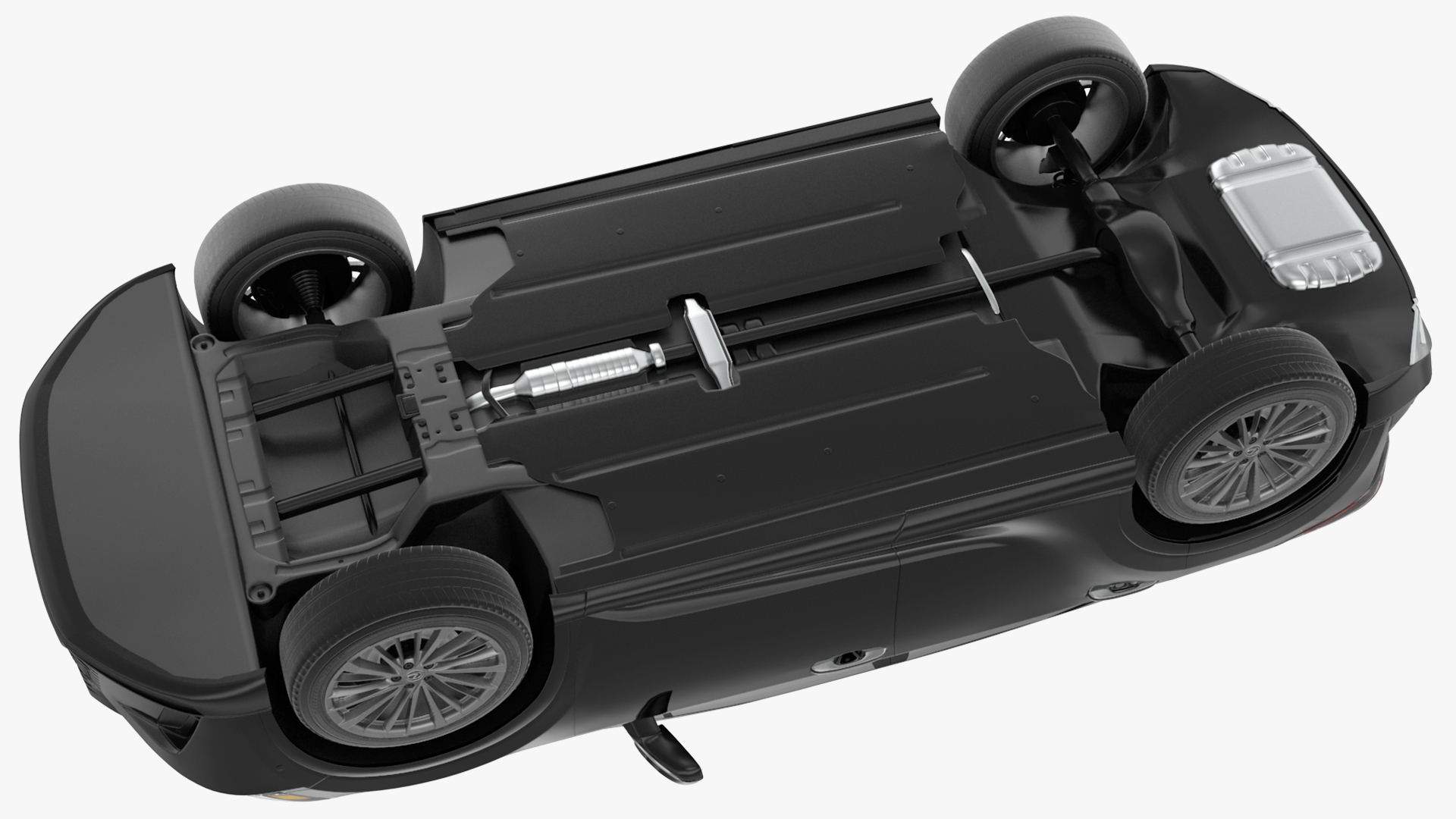 3D model 2023 Lexus RX 350 Black Rigged