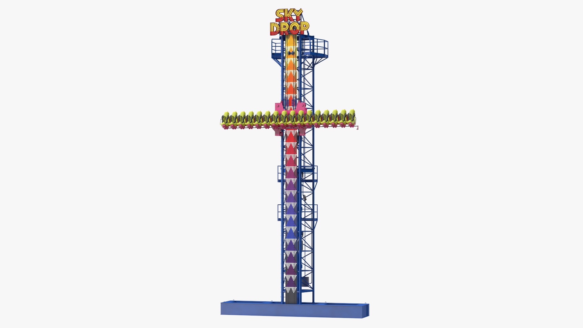 Sky Drop Tower 3D model
