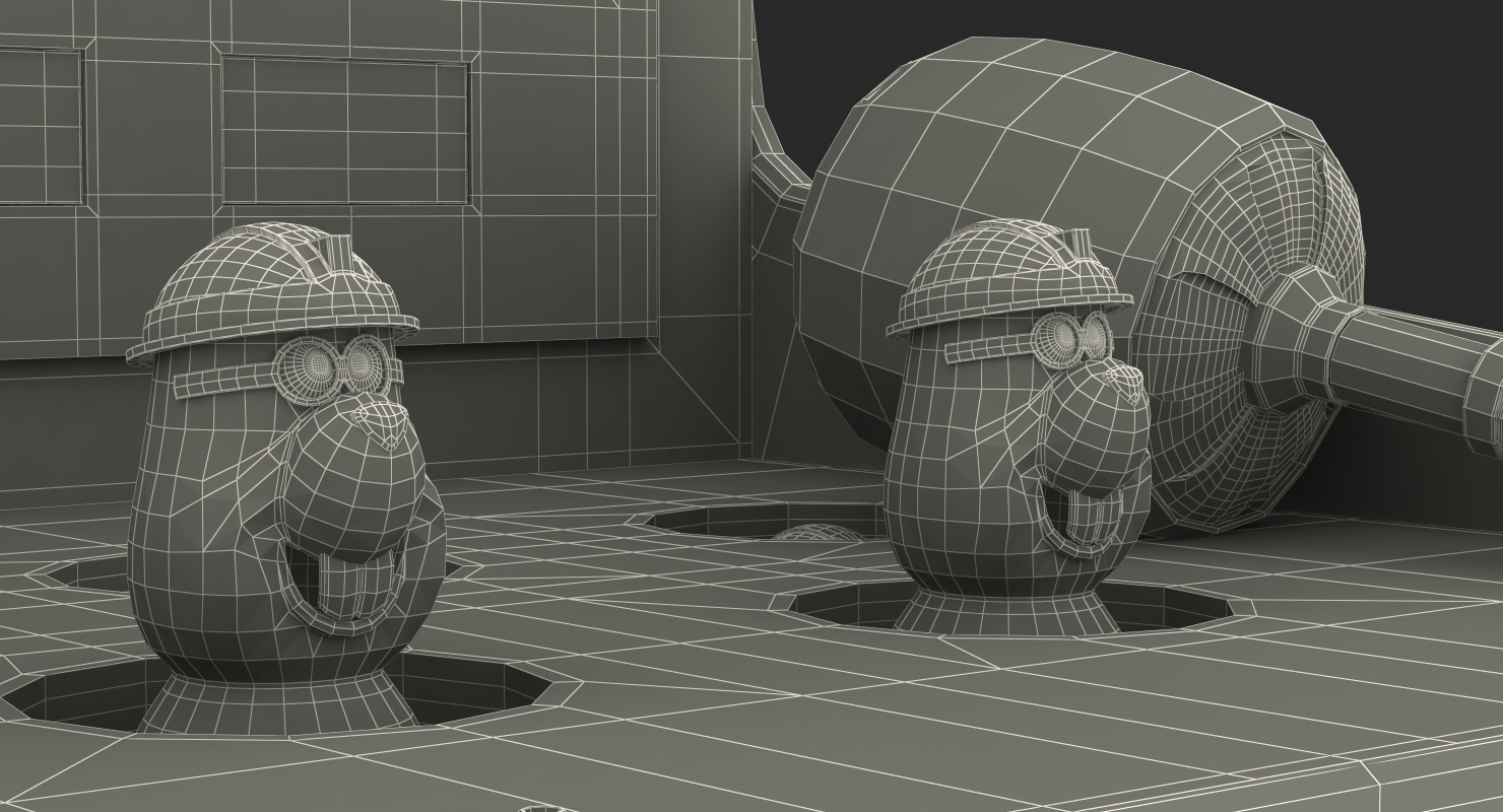 3D Whack A Mole Attraction model