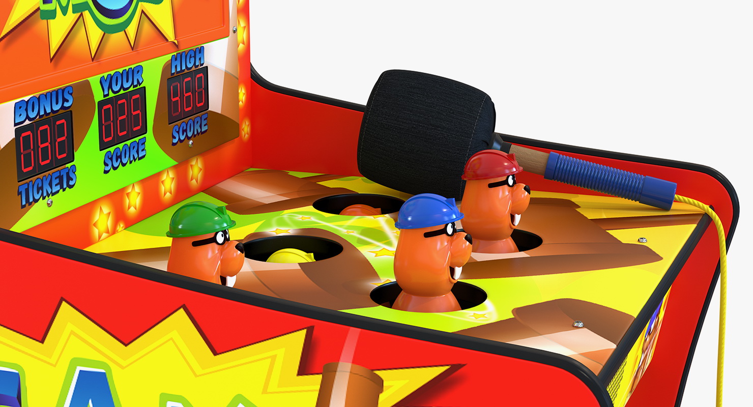 3D Whack A Mole Attraction model