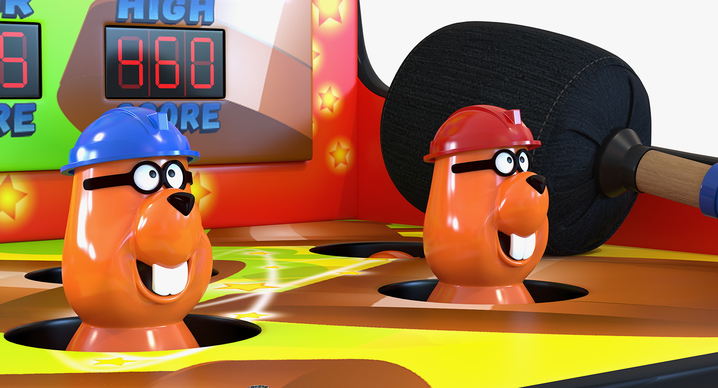 3D Whack A Mole Attraction model