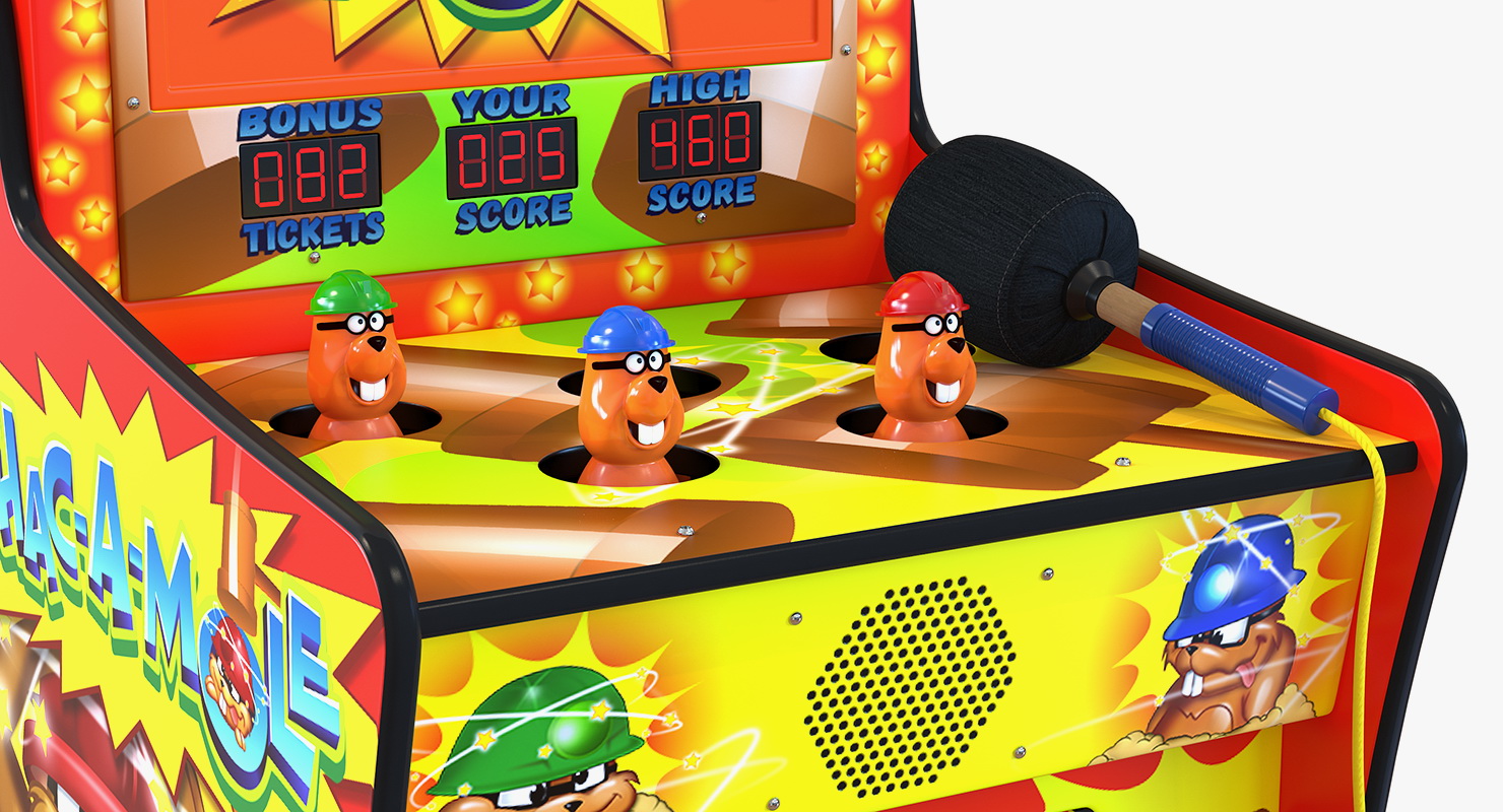 3D Whack A Mole Attraction model