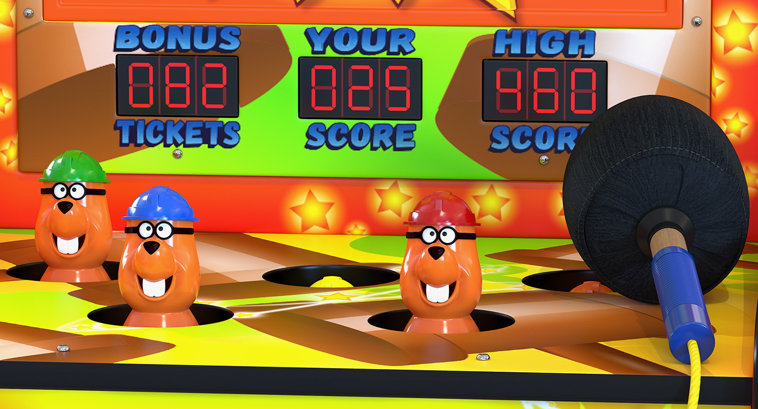 3D Whack A Mole Attraction model