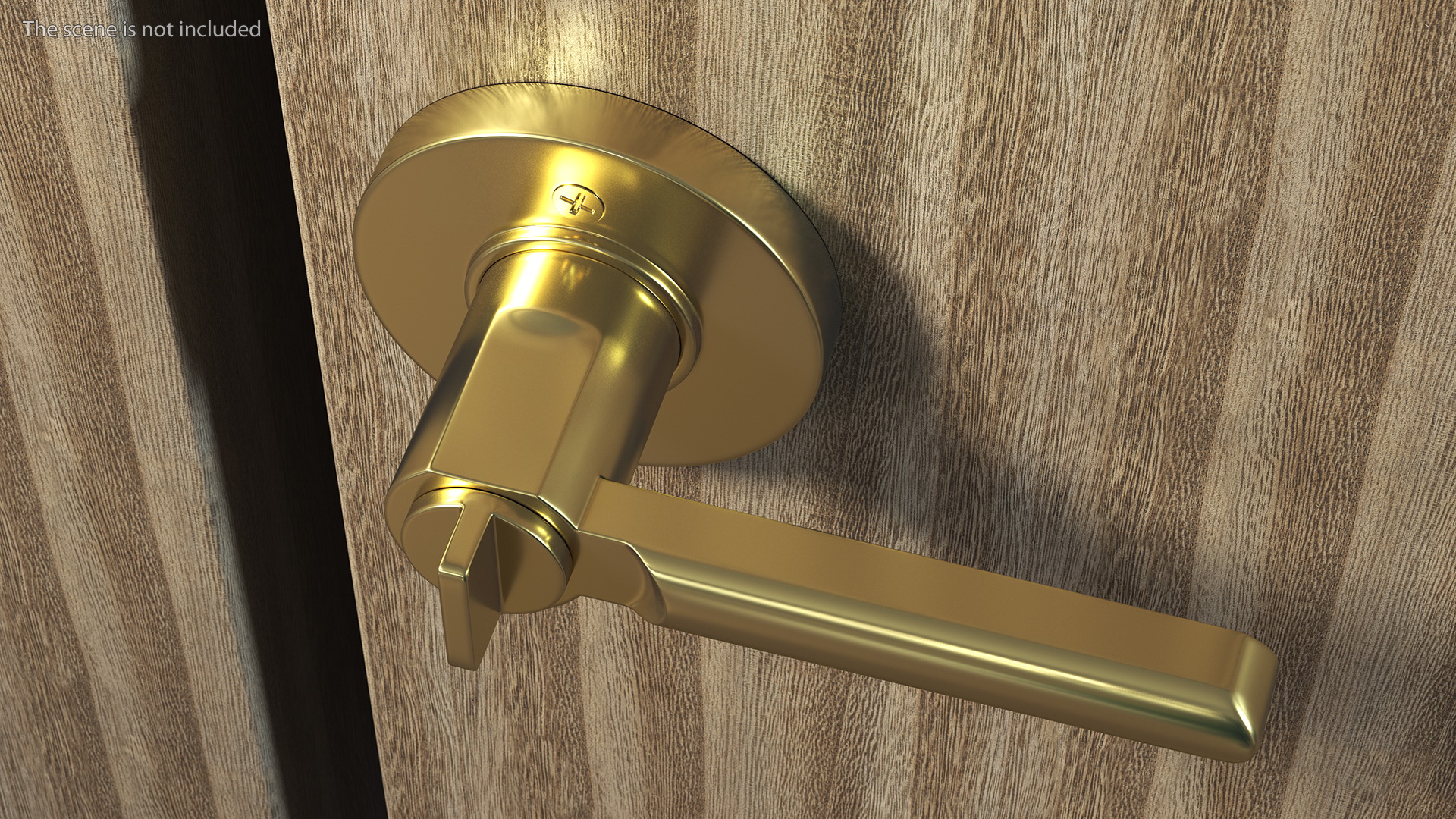 3D Gold Door Handle