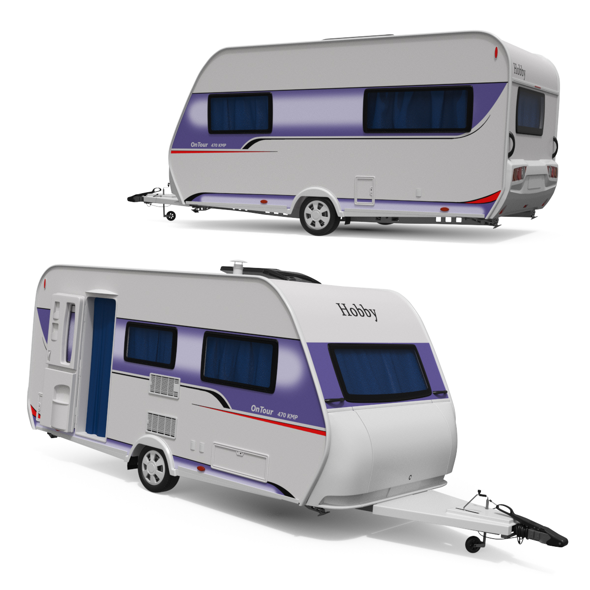 Hobby Touring Caravan Rigged