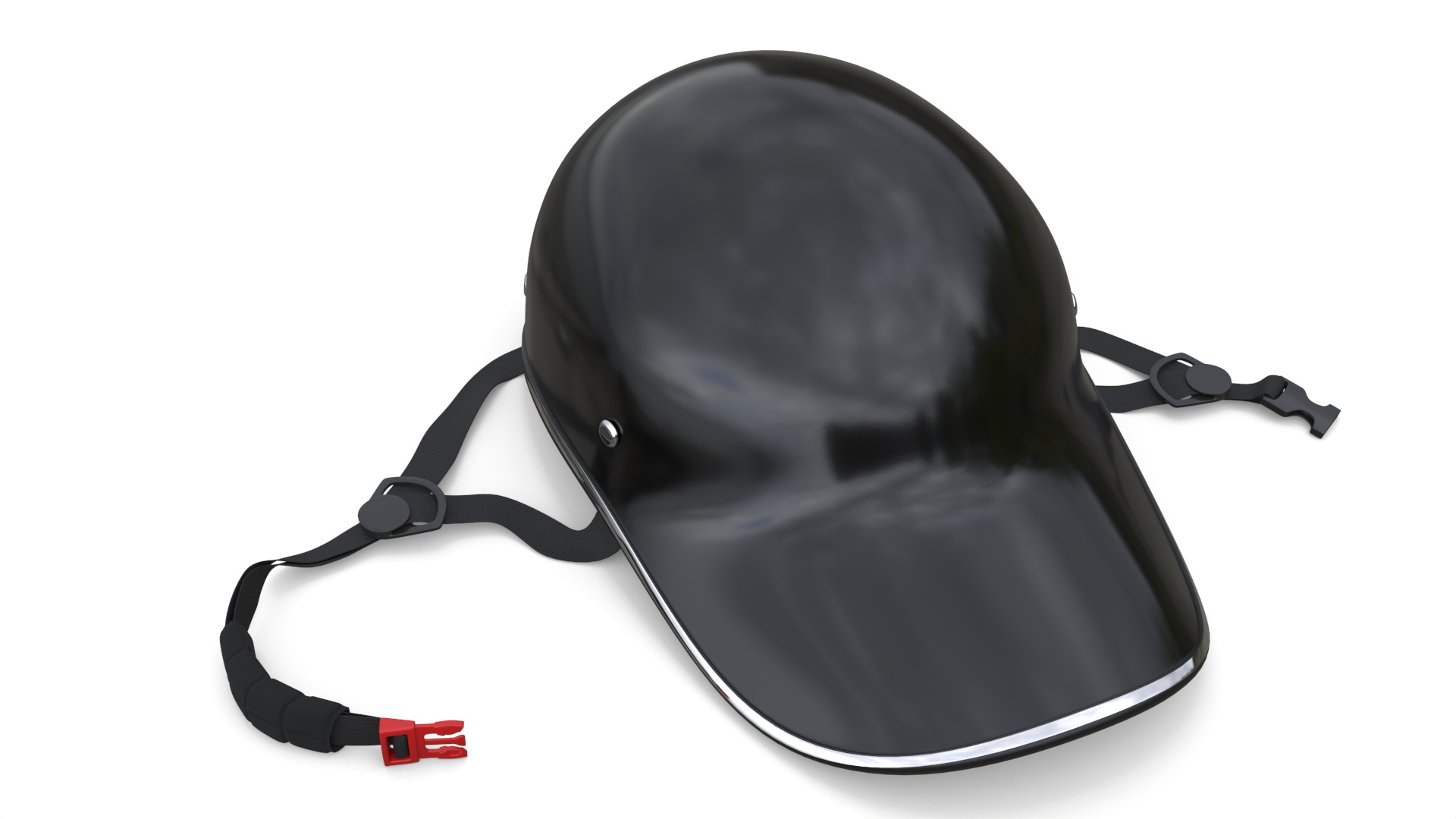 3D model Bike Helmet Black Plastic