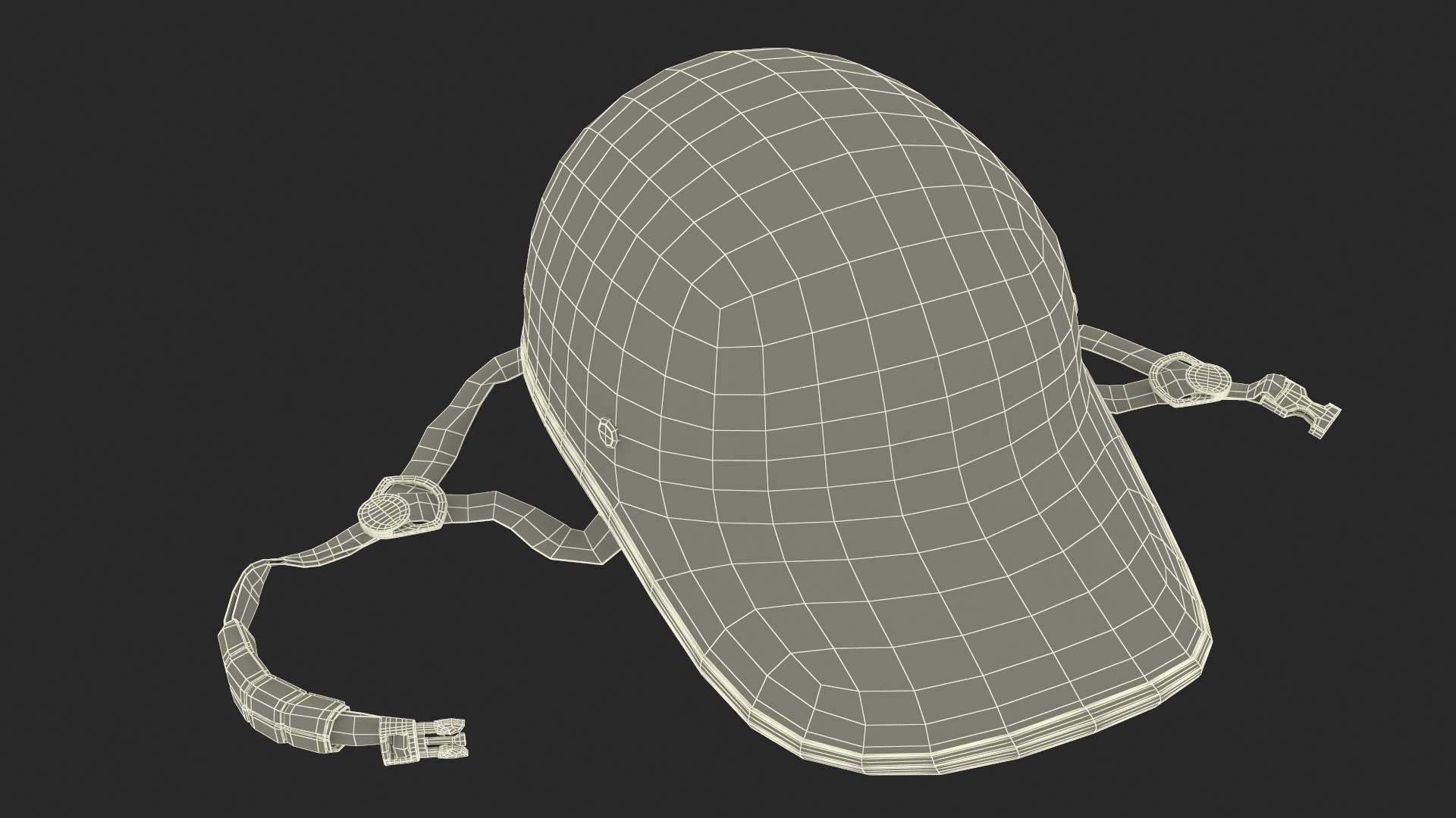 3D model Bike Helmet Black Plastic