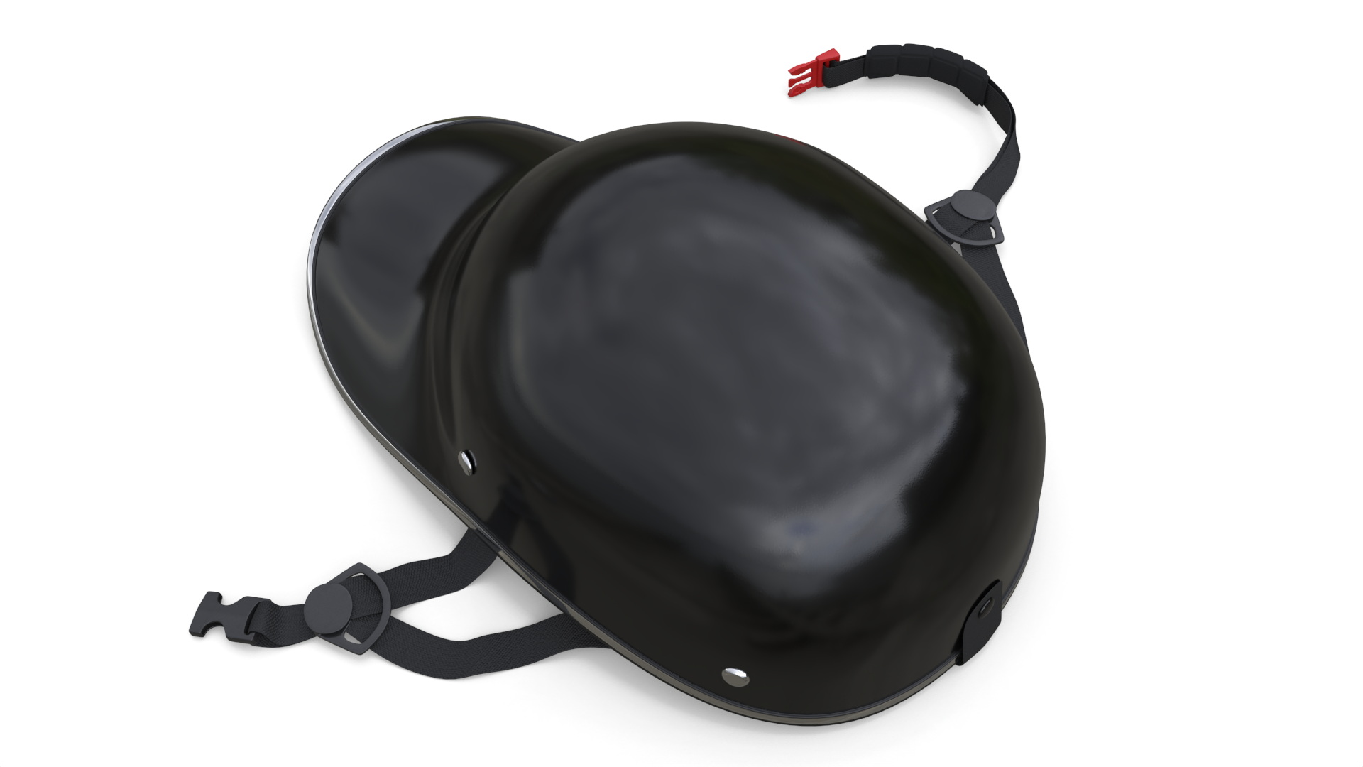3D model Bike Helmet Black Plastic