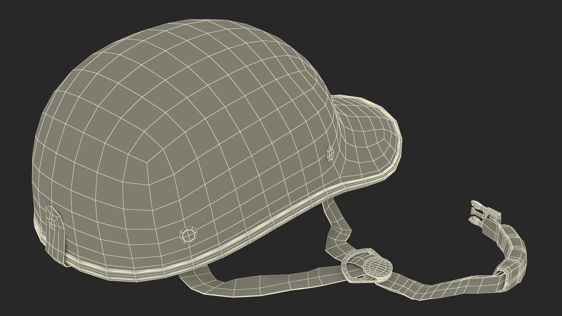 3D model Bike Helmet Black Plastic