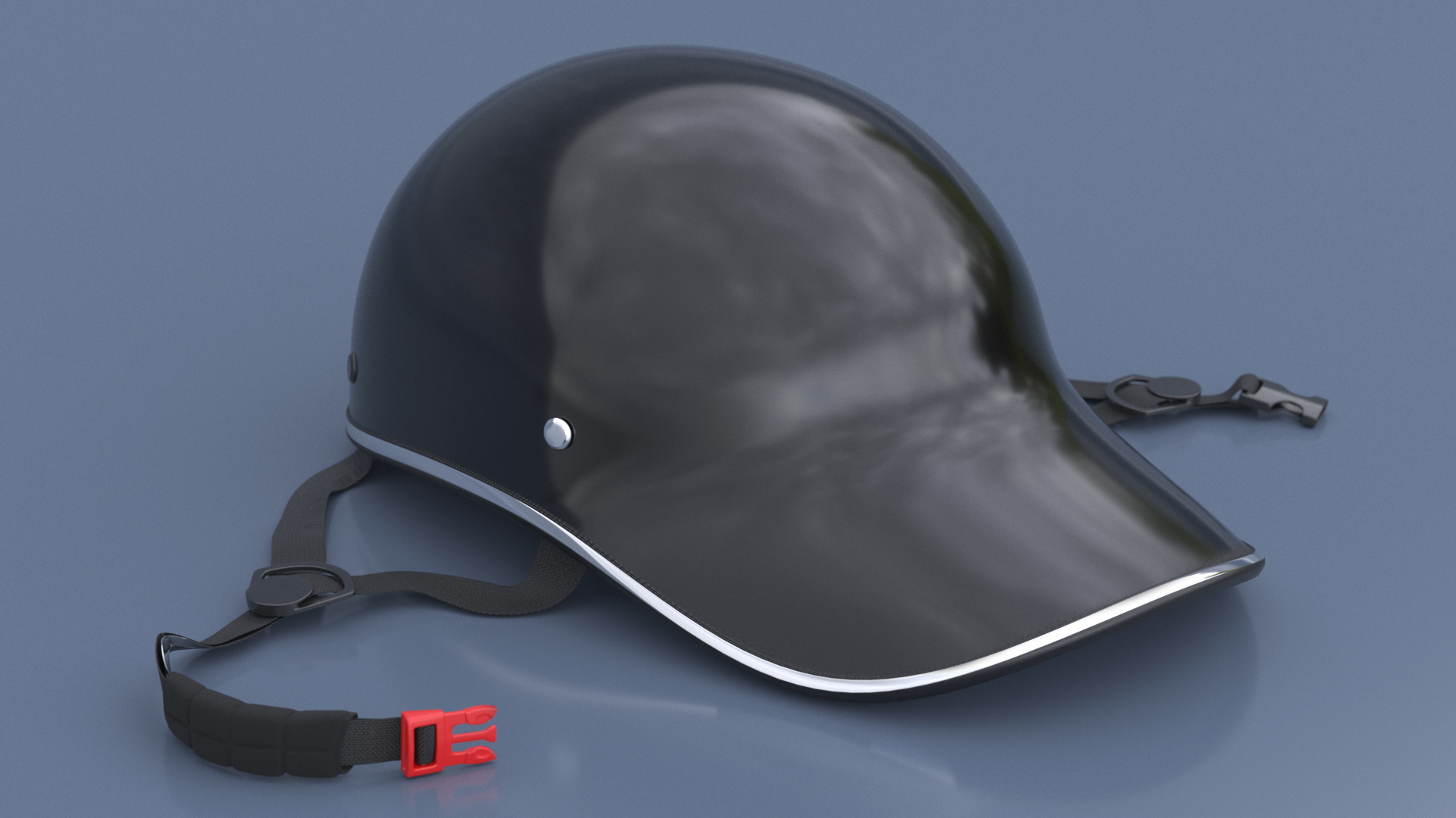3D model Bike Helmet Black Plastic