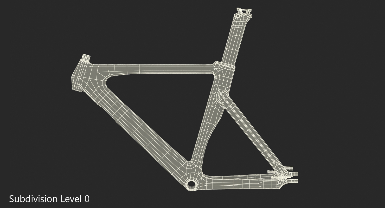 3D model Bike Carbon Frameset