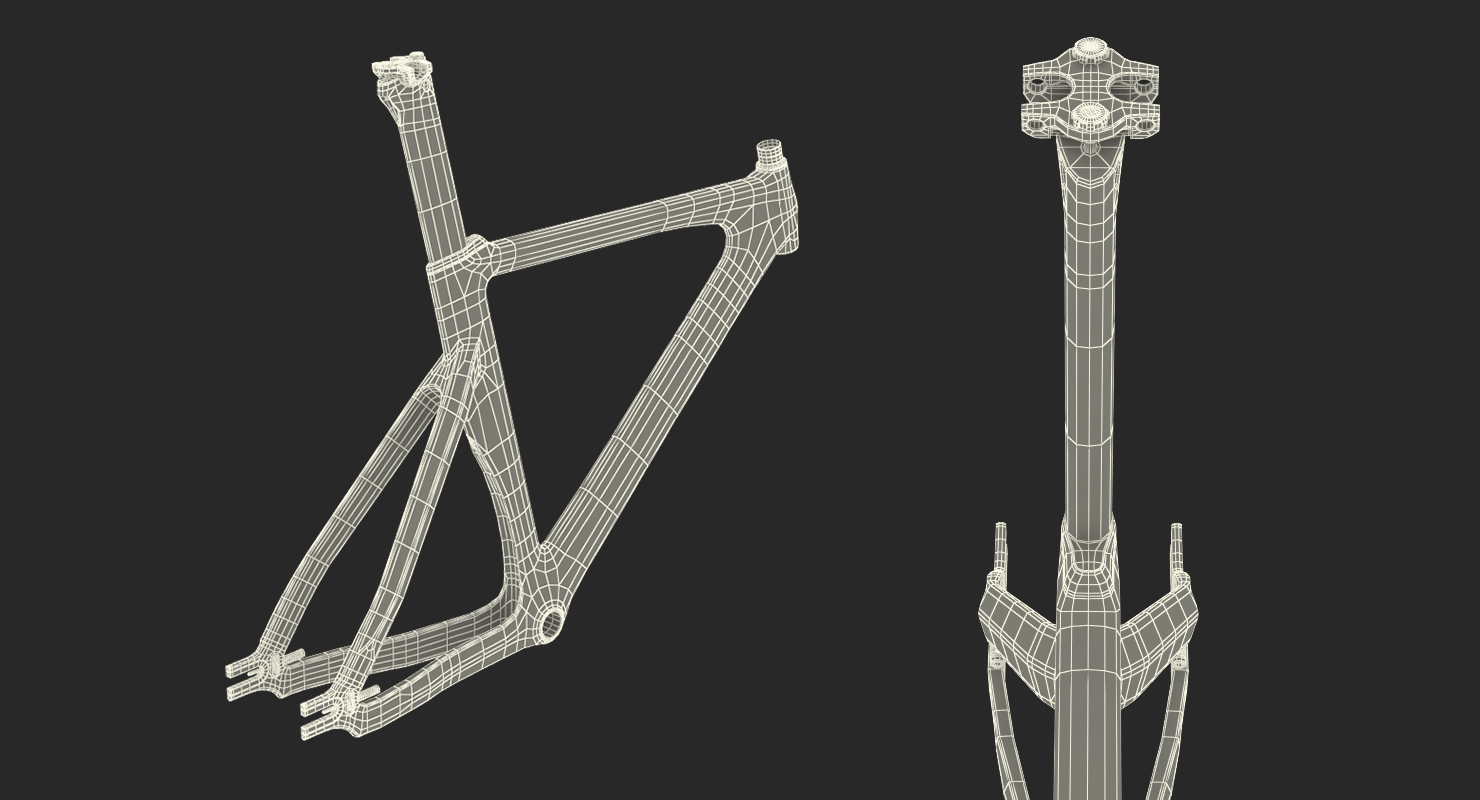 3D model Bike Carbon Frameset