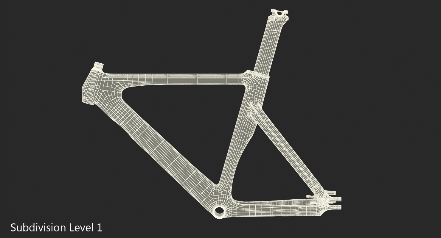 3D model Bike Carbon Frameset