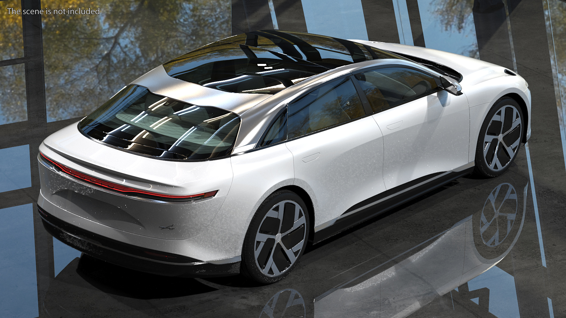 3D Electric Luxury Sedan Lucid Air