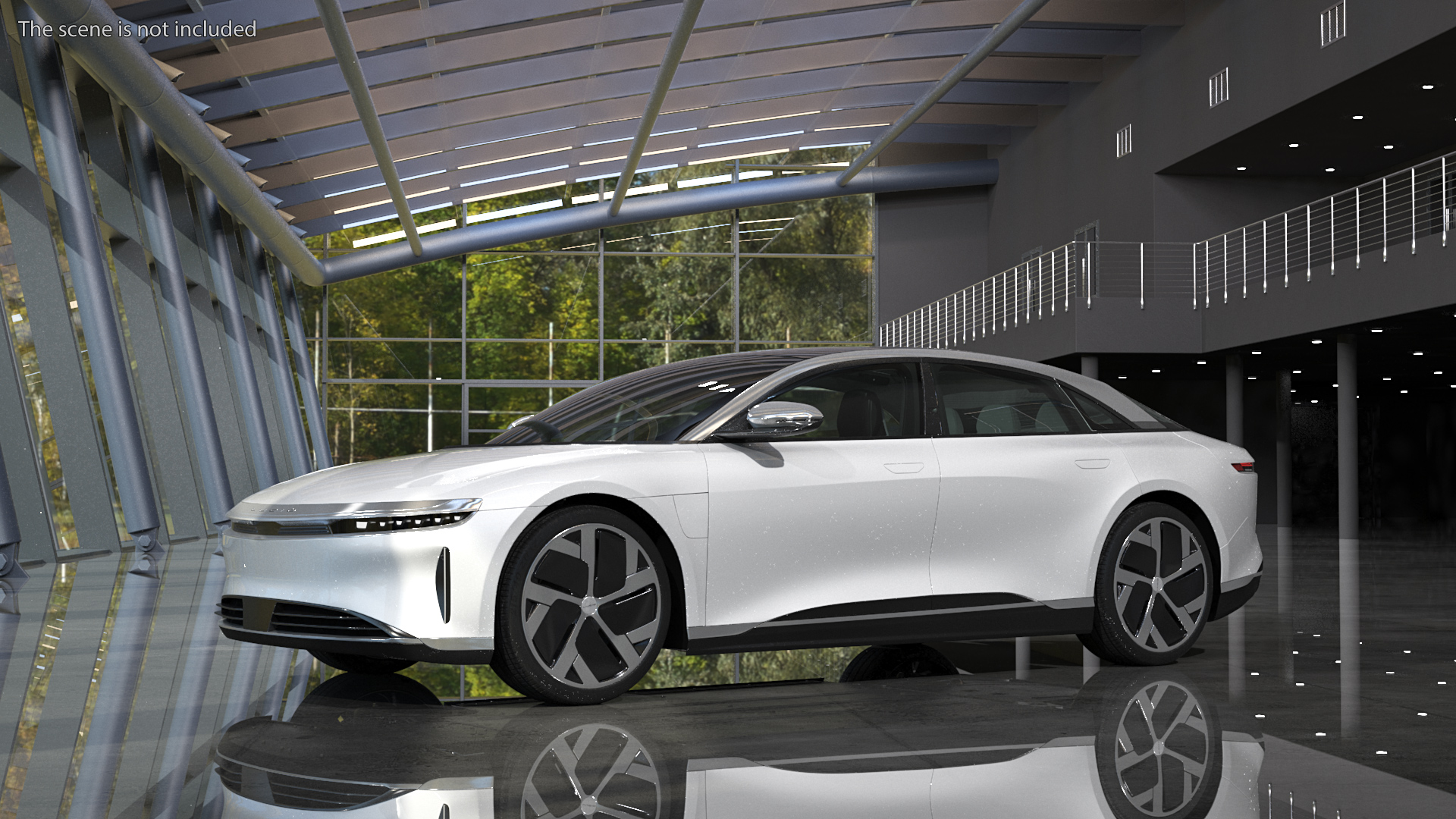 3D Electric Luxury Sedan Lucid Air