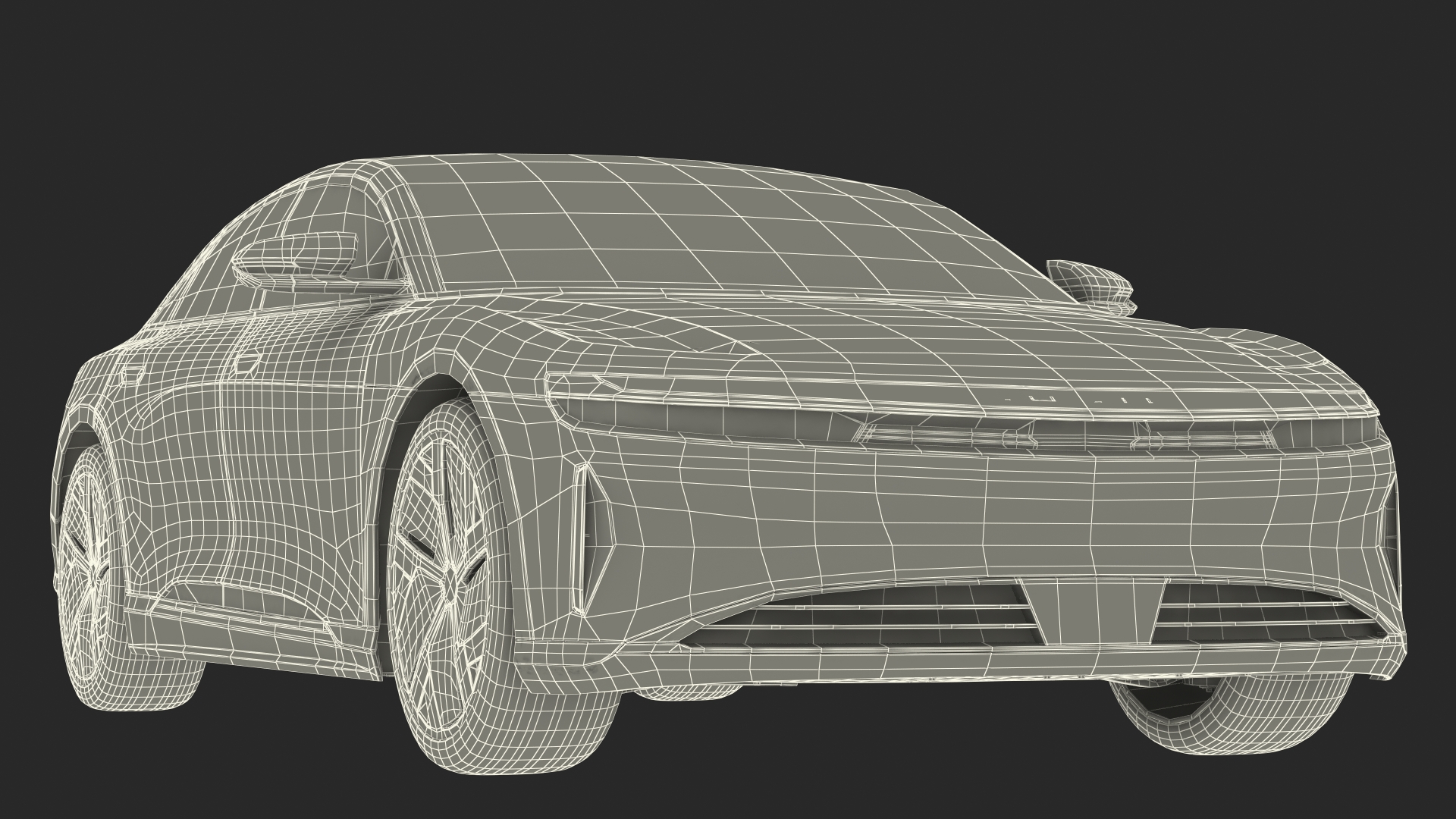 3D Electric Luxury Sedan Lucid Air