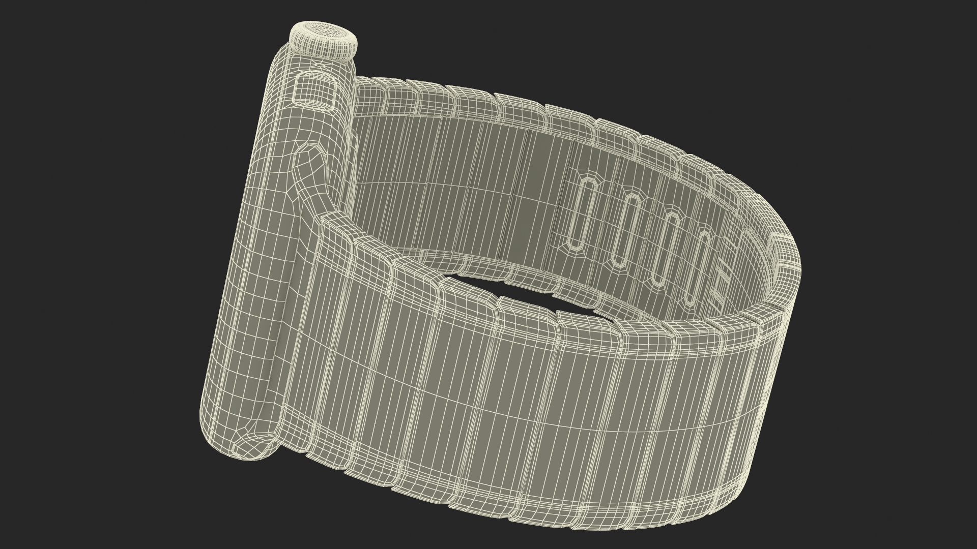 3D model Apple Smartwatch 10 Slate Titanium Display On