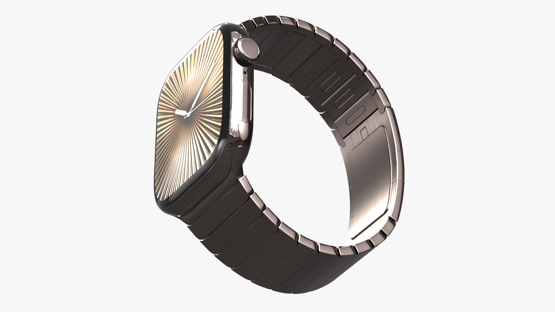 3D model Apple Smartwatch 10 Slate Titanium Display On