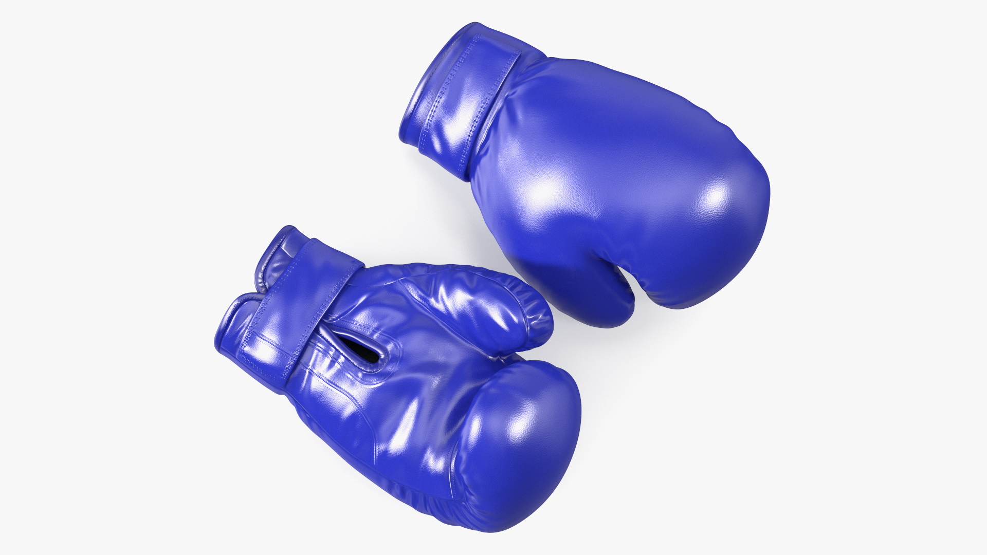 Professional Leather Boxing Gloves 3D model
