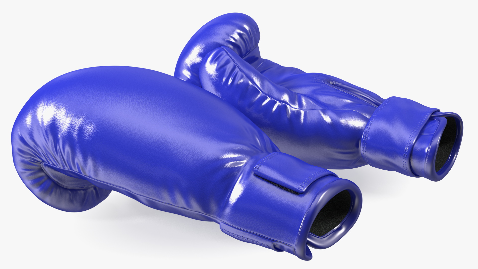 Professional Leather Boxing Gloves 3D model
