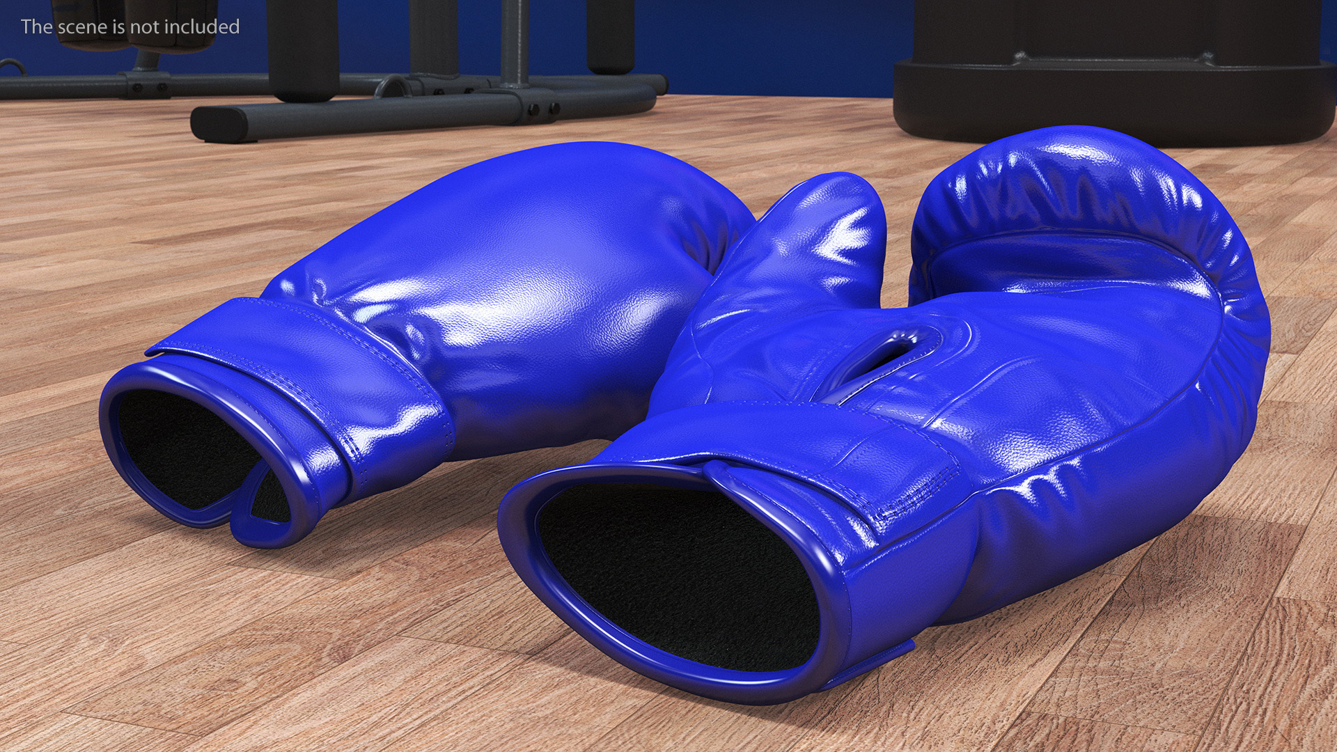 Professional Leather Boxing Gloves 3D model