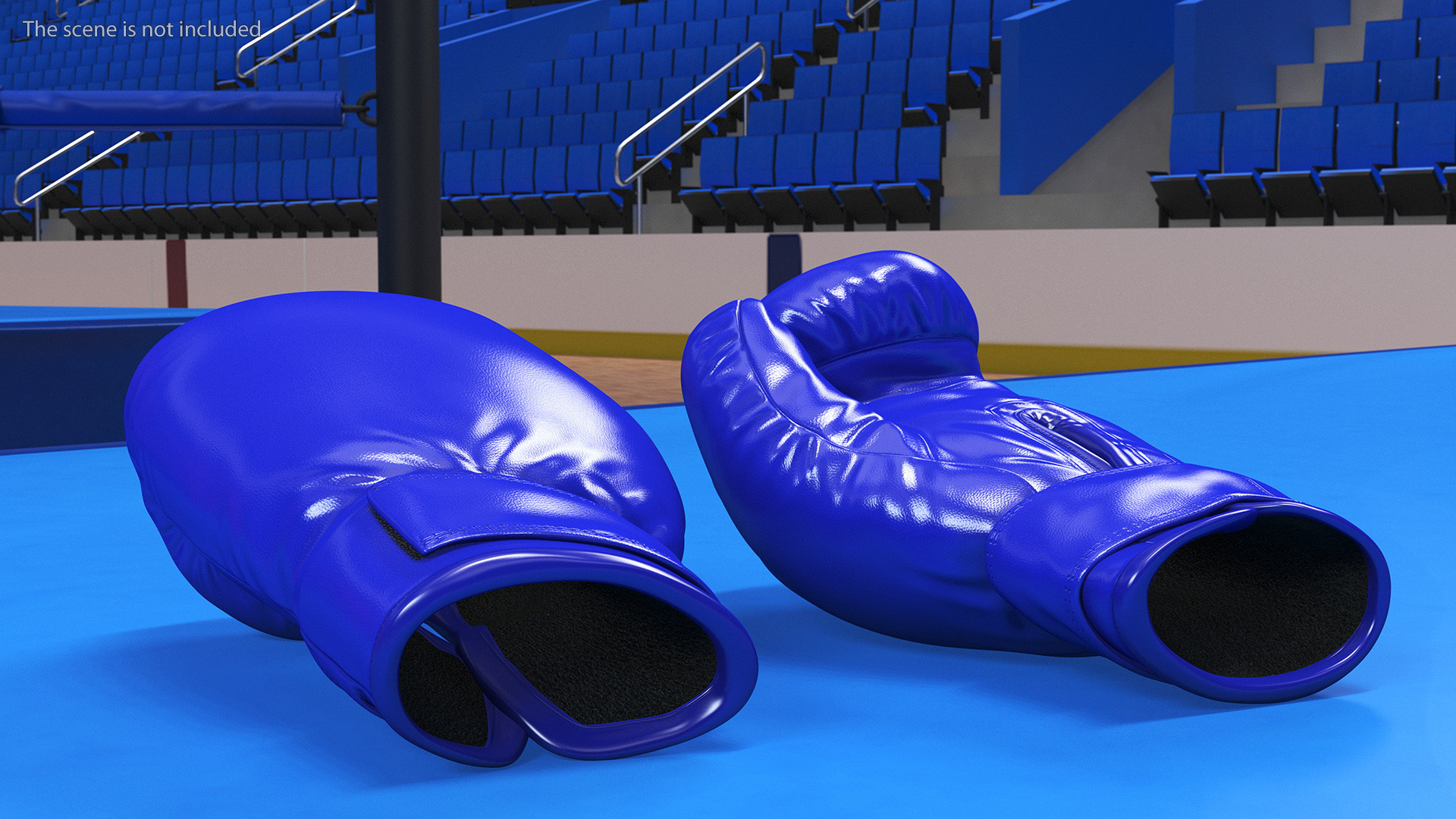 Professional Leather Boxing Gloves 3D model