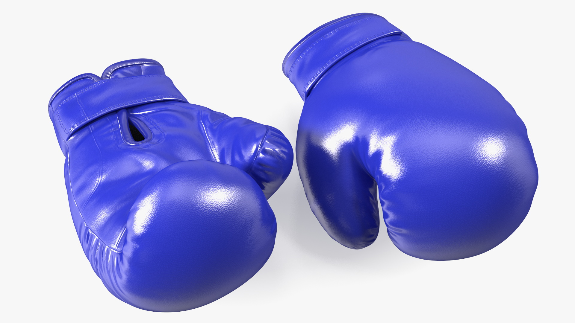 Professional Leather Boxing Gloves 3D model