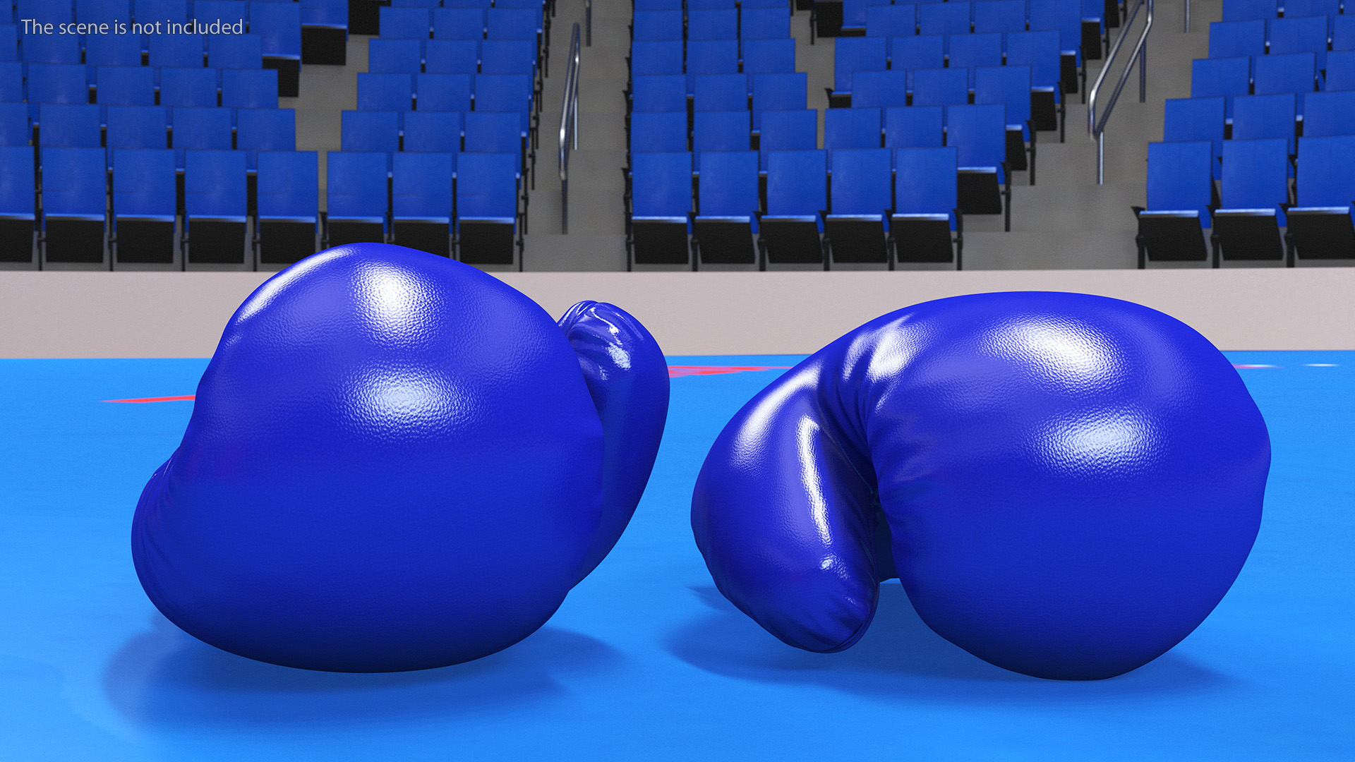 Professional Leather Boxing Gloves 3D model