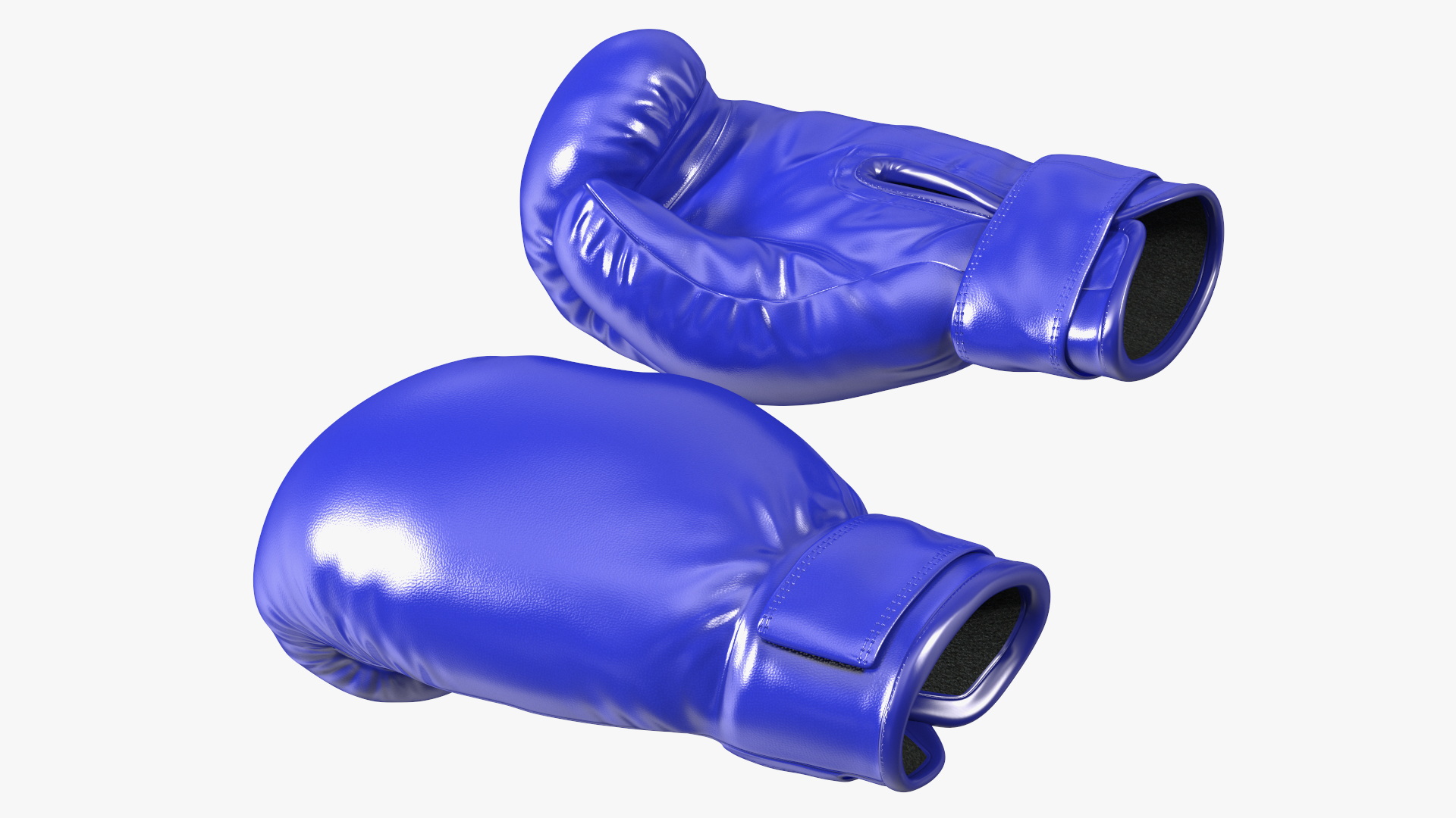 Professional Leather Boxing Gloves 3D model