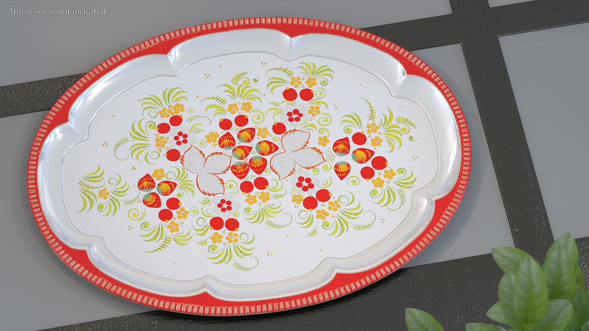 Vintage Soviet Tray 3D model
