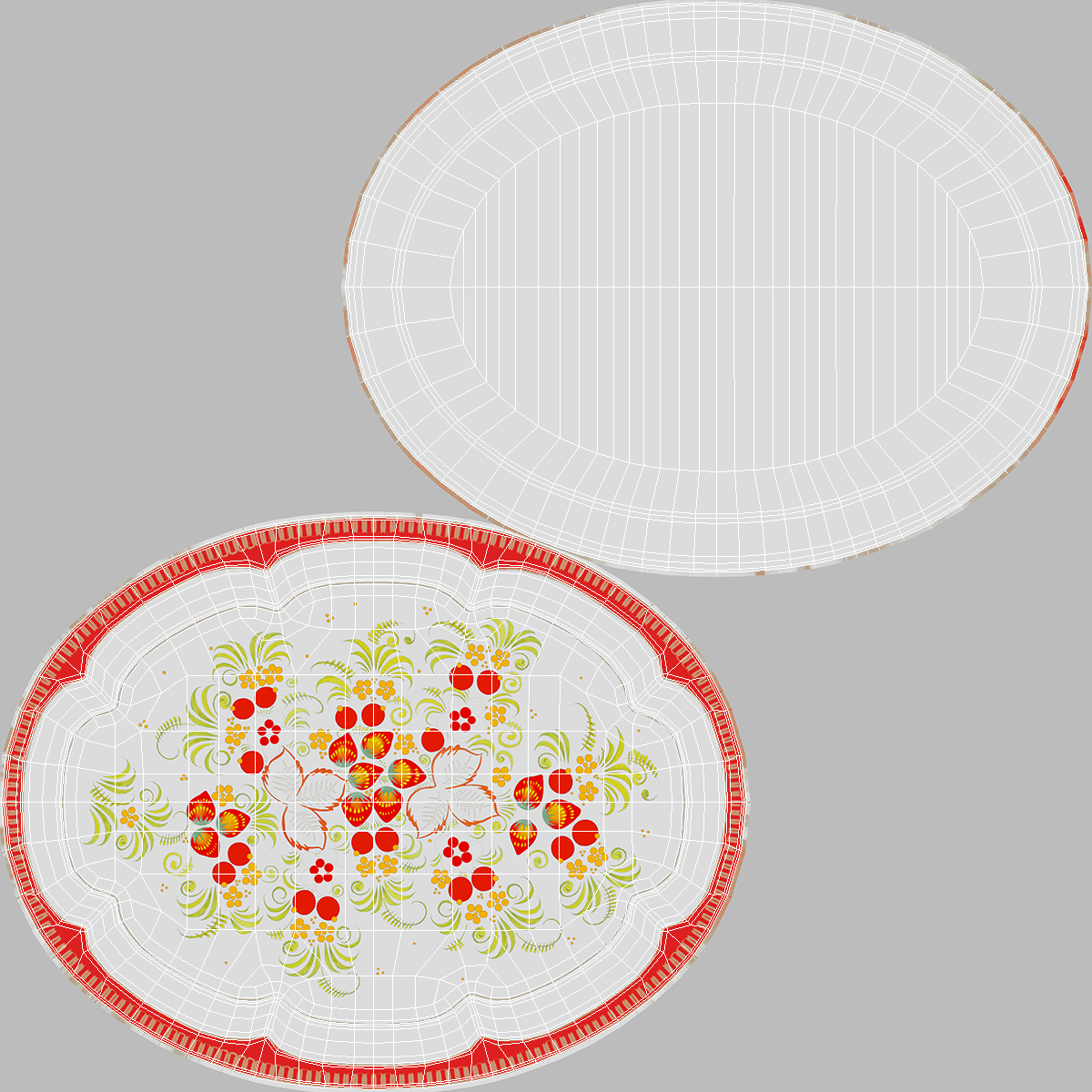 Vintage Soviet Tray 3D model