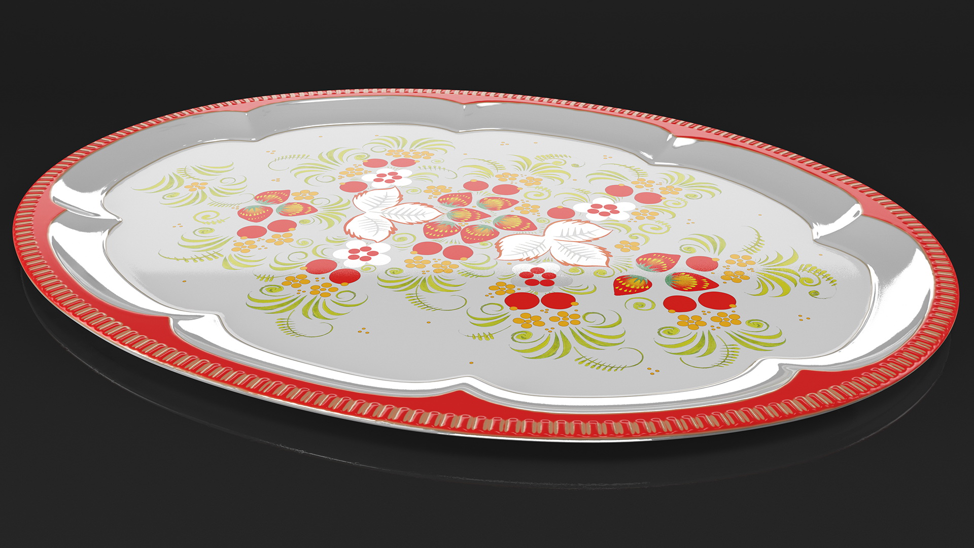 Vintage Soviet Tray 3D model