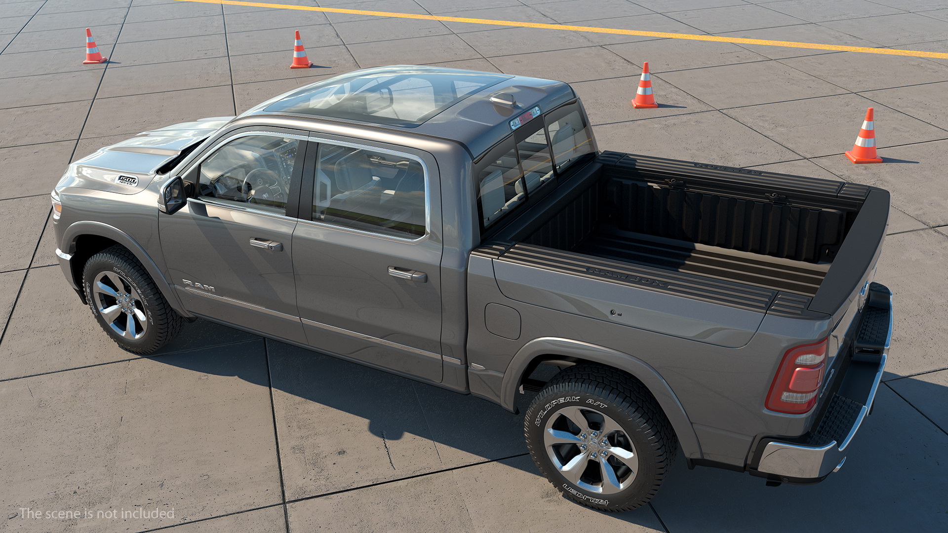 Pickup Truck Dodge RAM 1500 2020 Rigged 3D model