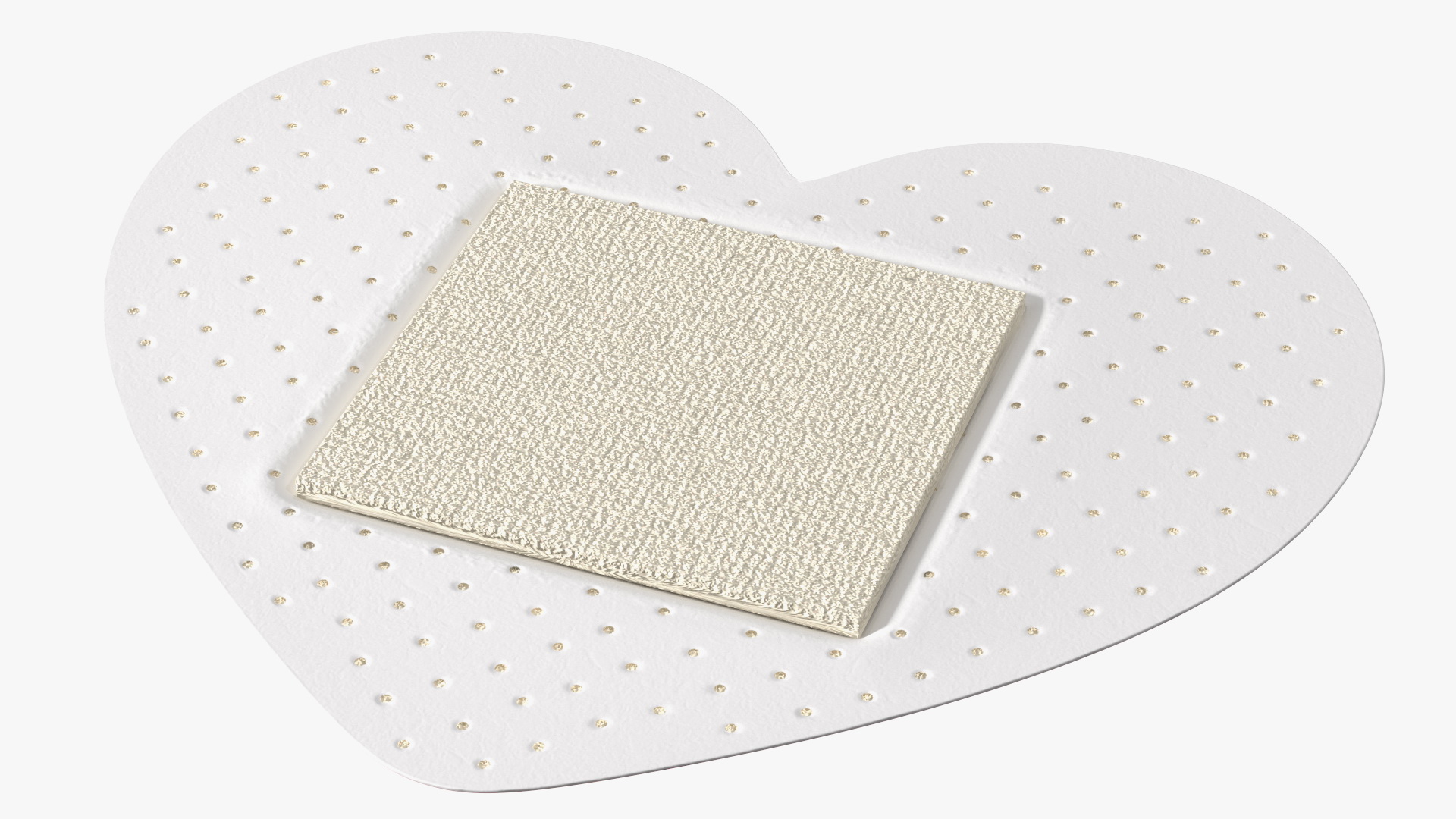 3D model Heart Shaped Band Aid for Kids