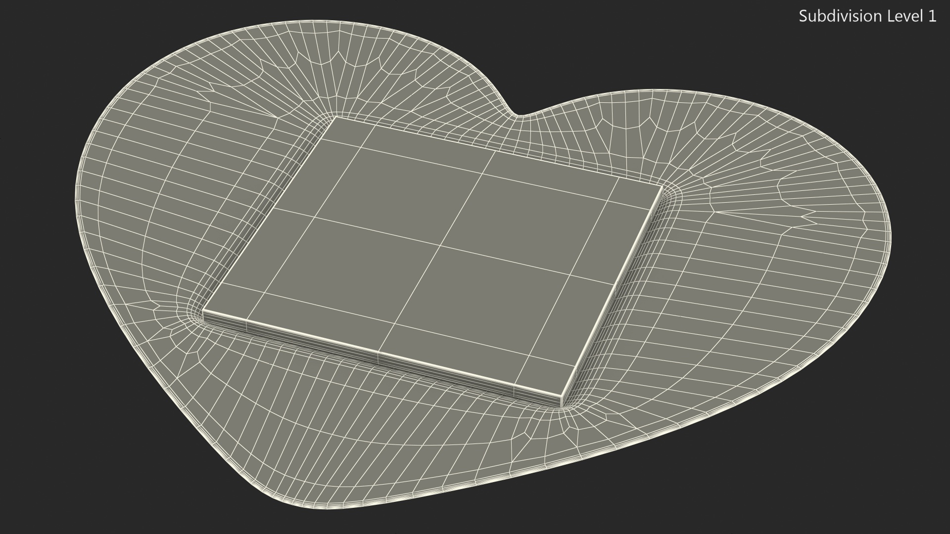 3D model Heart Shaped Band Aid for Kids