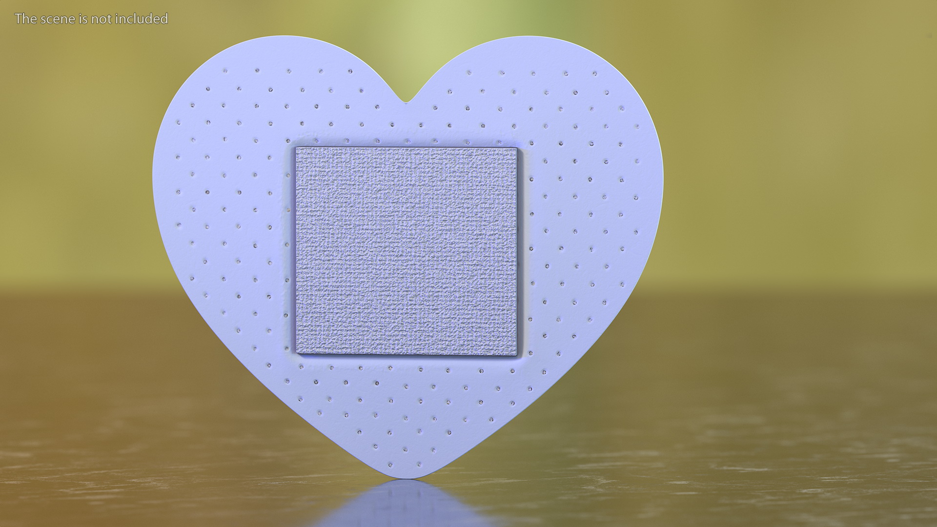 3D model Heart Shaped Band Aid for Kids
