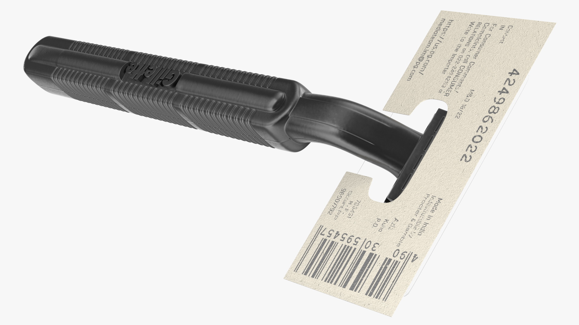 3D Gillette Disposable Razor Package model