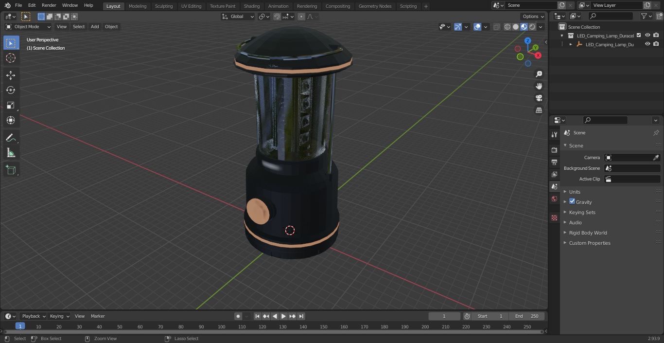 3D LED Camping Lamp Duracell LNT-100 model