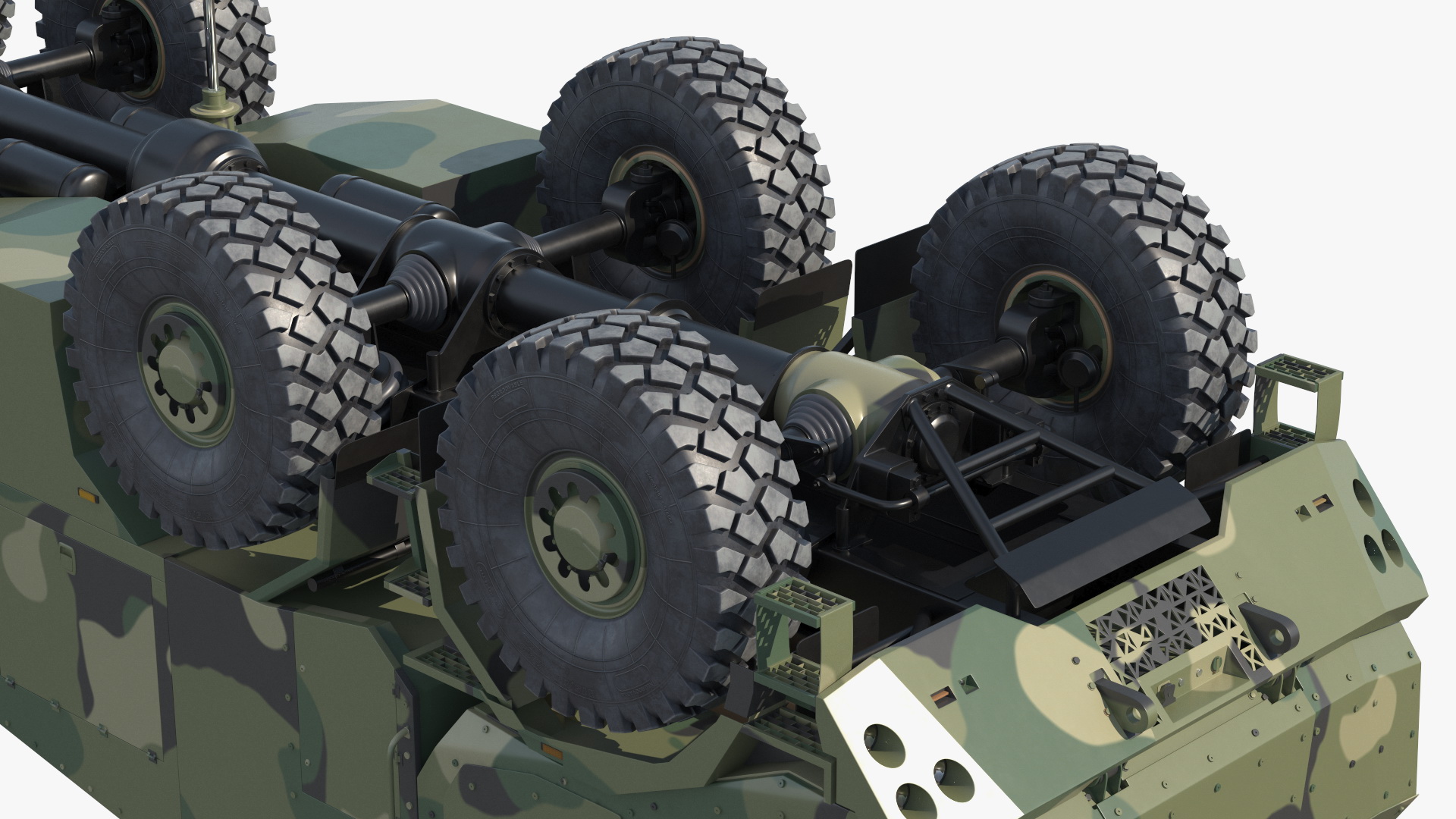 3D Artillery Self Propelled Howitzer in Full Readiness
