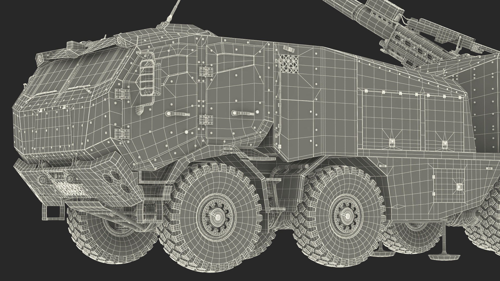 3D Artillery Self Propelled Howitzer in Full Readiness