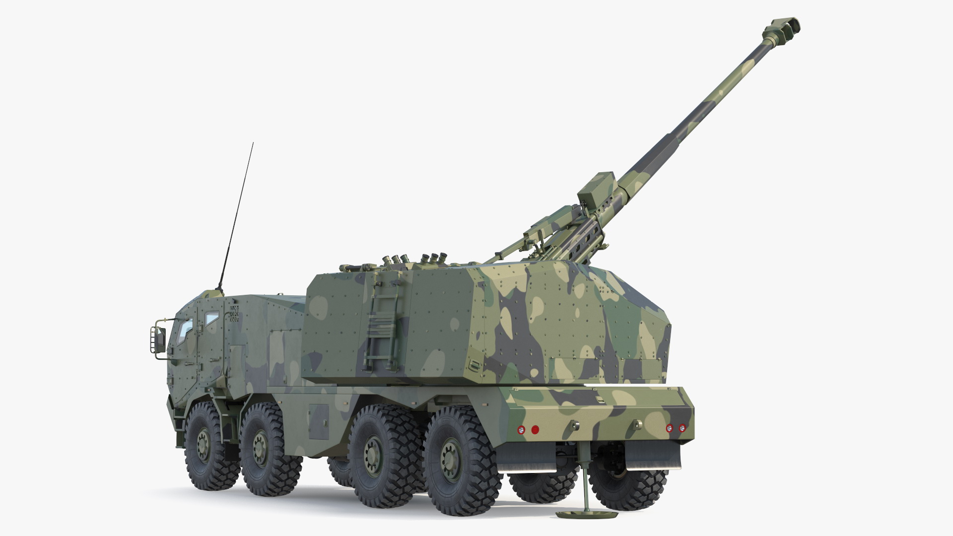 3D Artillery Self Propelled Howitzer in Full Readiness