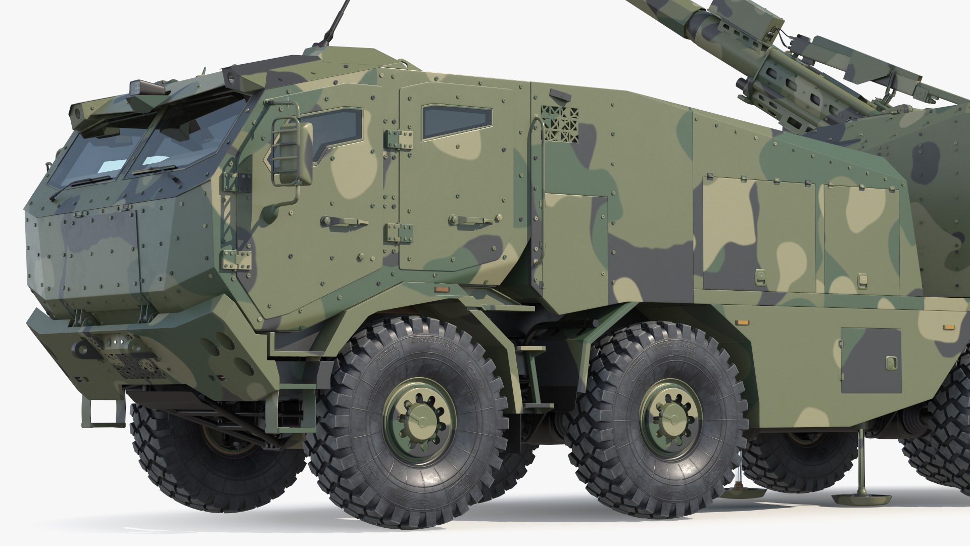 3D Artillery Self Propelled Howitzer in Full Readiness