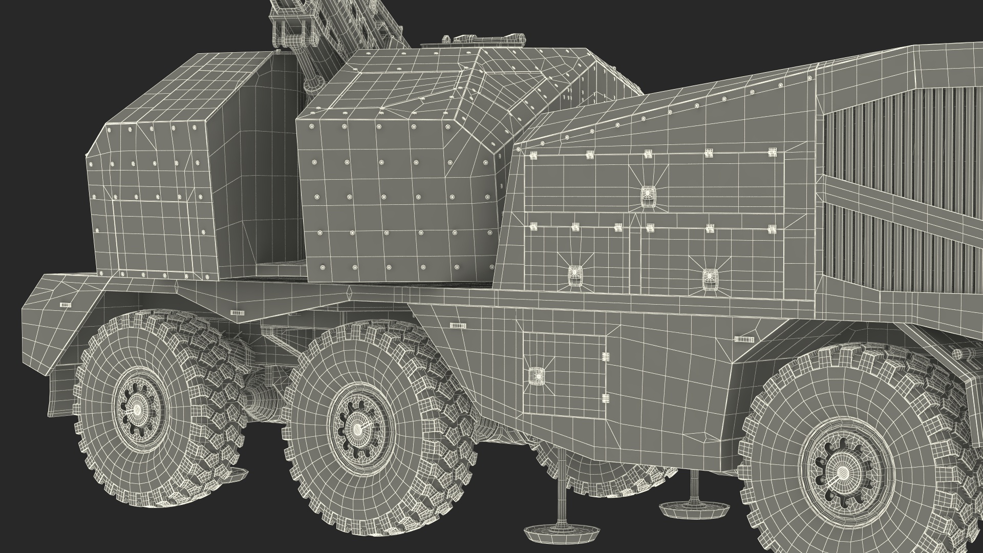 3D Artillery Self Propelled Howitzer in Full Readiness