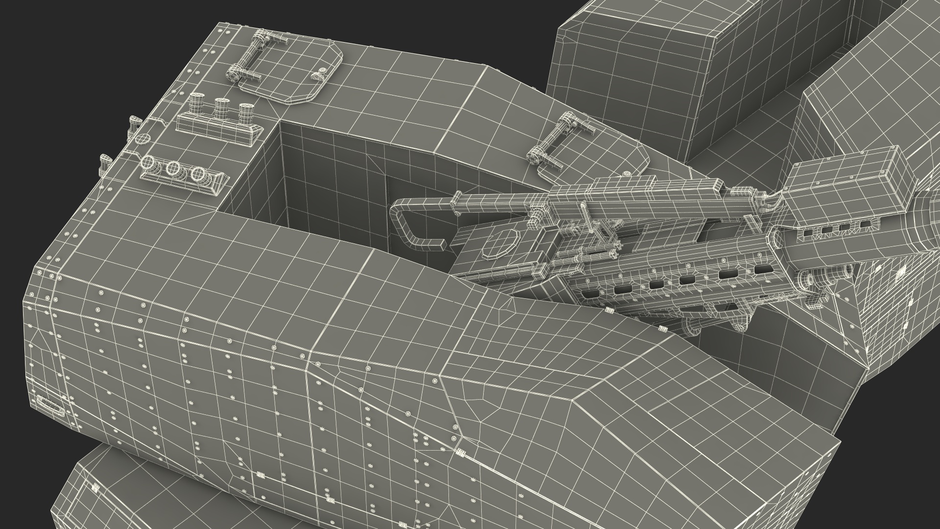 3D Artillery Self Propelled Howitzer in Full Readiness