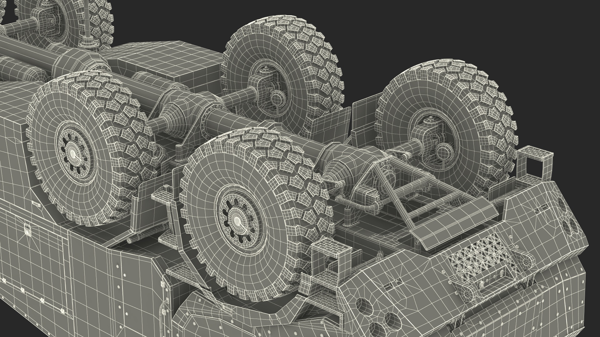 3D Artillery Self Propelled Howitzer in Full Readiness