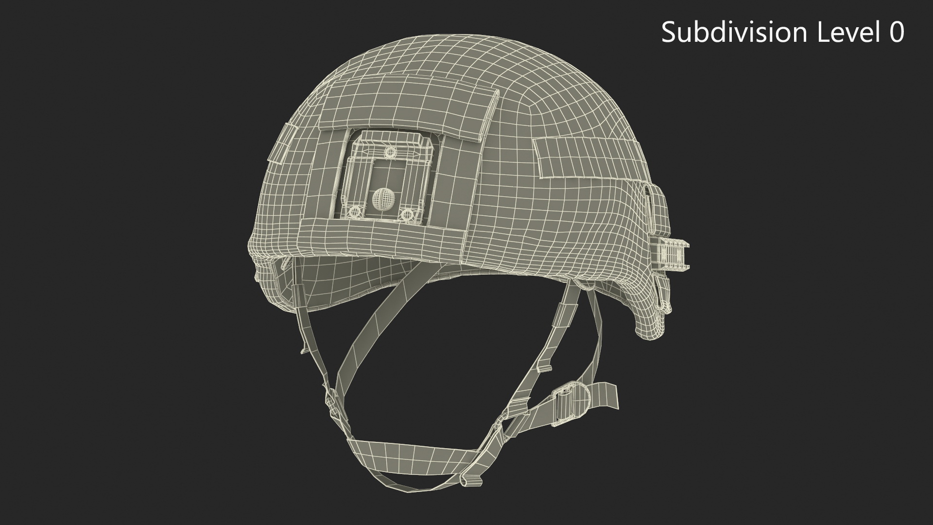 3D model Green Helmet Ratnik Dark Green Case